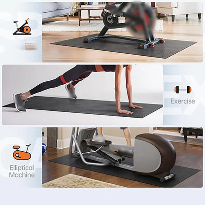 PVC Floor Protection Mat for Exercise Bike (58 x 120 cm)