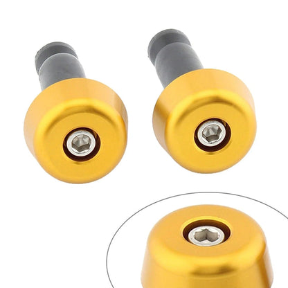 Handlebar Grips & End Caps for Universal Motorcycle (0.5in/12.7MM) Gold