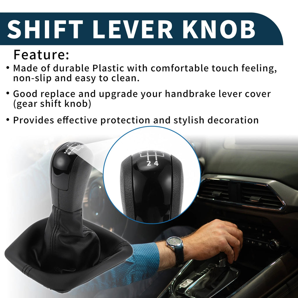 5 Speed Gear Shift Knob with Cover for Skoda Octavia (2004–2012)