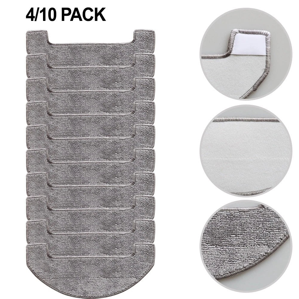 4X Mop Cloths for Midea VCR S6 Plus Robot Vacuum Cleaner (Microfiber)