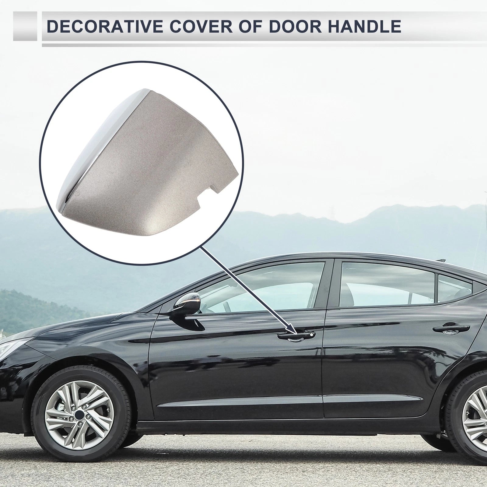 Front Right Door Handle Lock Cylinder Covers for Volkswagen Sagitta (2019–2023)