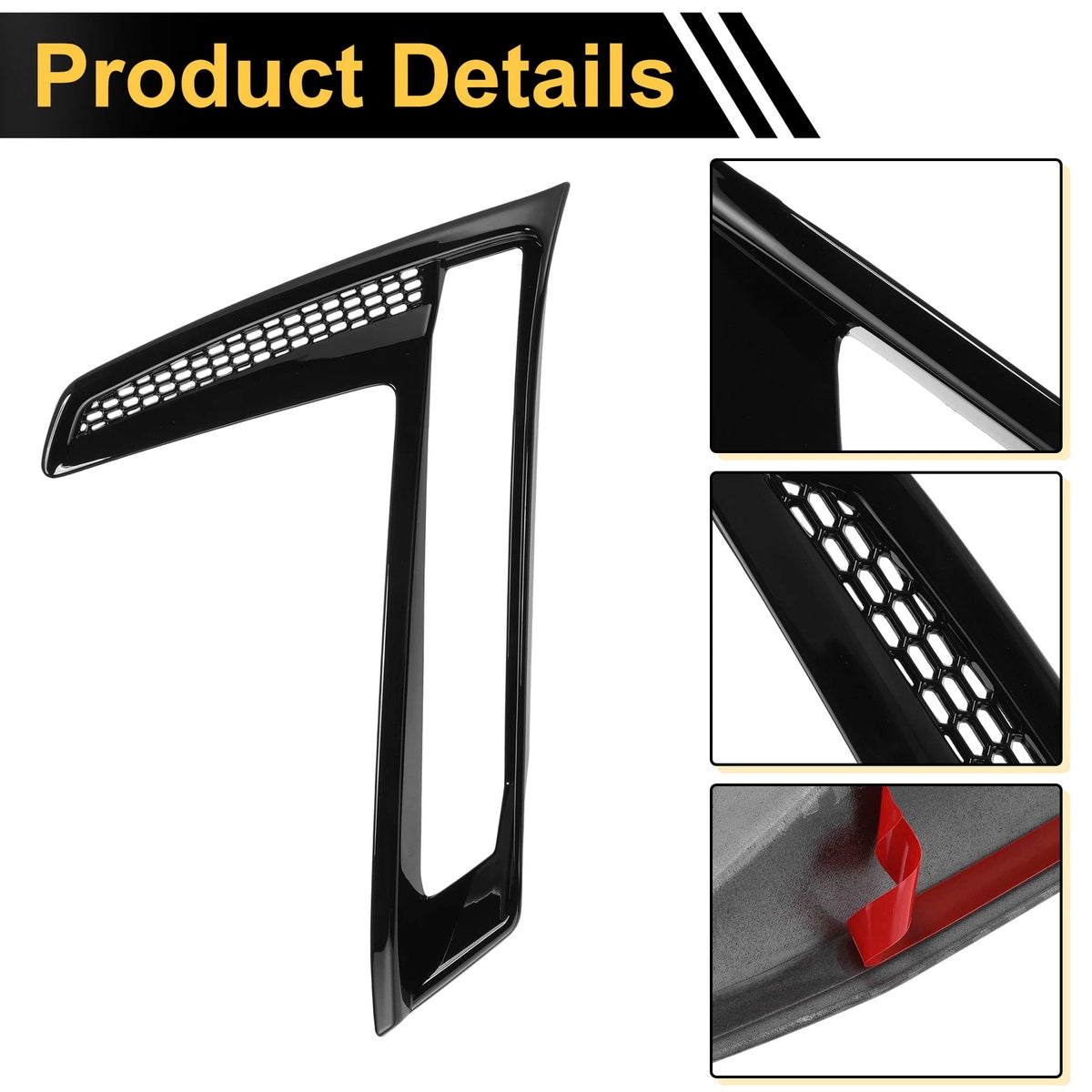 Fog Light Cover Trim Set for Honda CR-V (2023–2024) Glossy Black