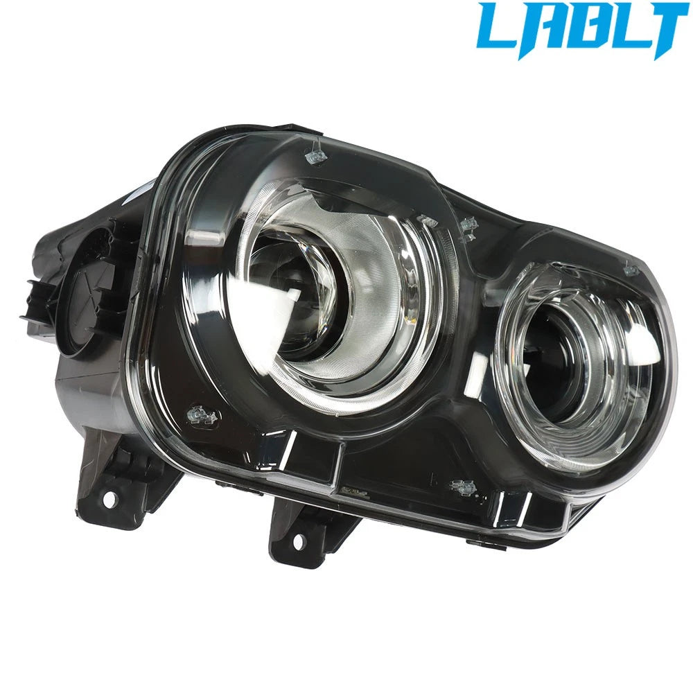 Headlight Assembly Halogen Right Side Black for Dodge Challenger (2015–2018)