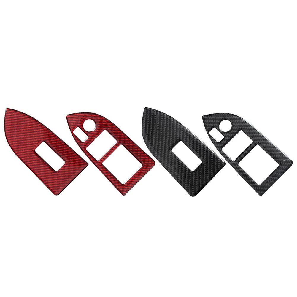 Carbon Fiber Interior Window Switch Button Trim for Subaru BRZ Toyota 86 (RHD)