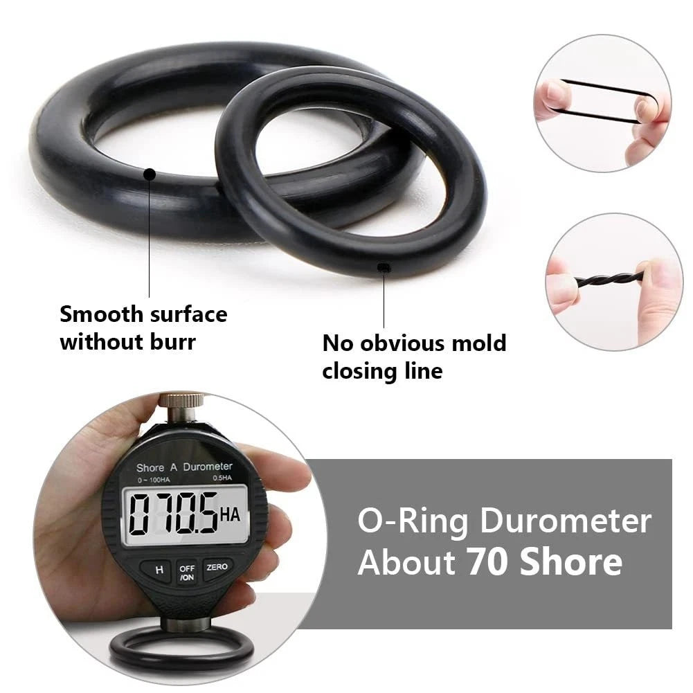 950pcs Nitrile Rubber O Rings Kit for Automotive and Plumbing Sealing