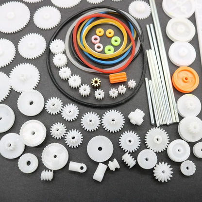 82Pcs Plastic Gears Set for Toy Robot