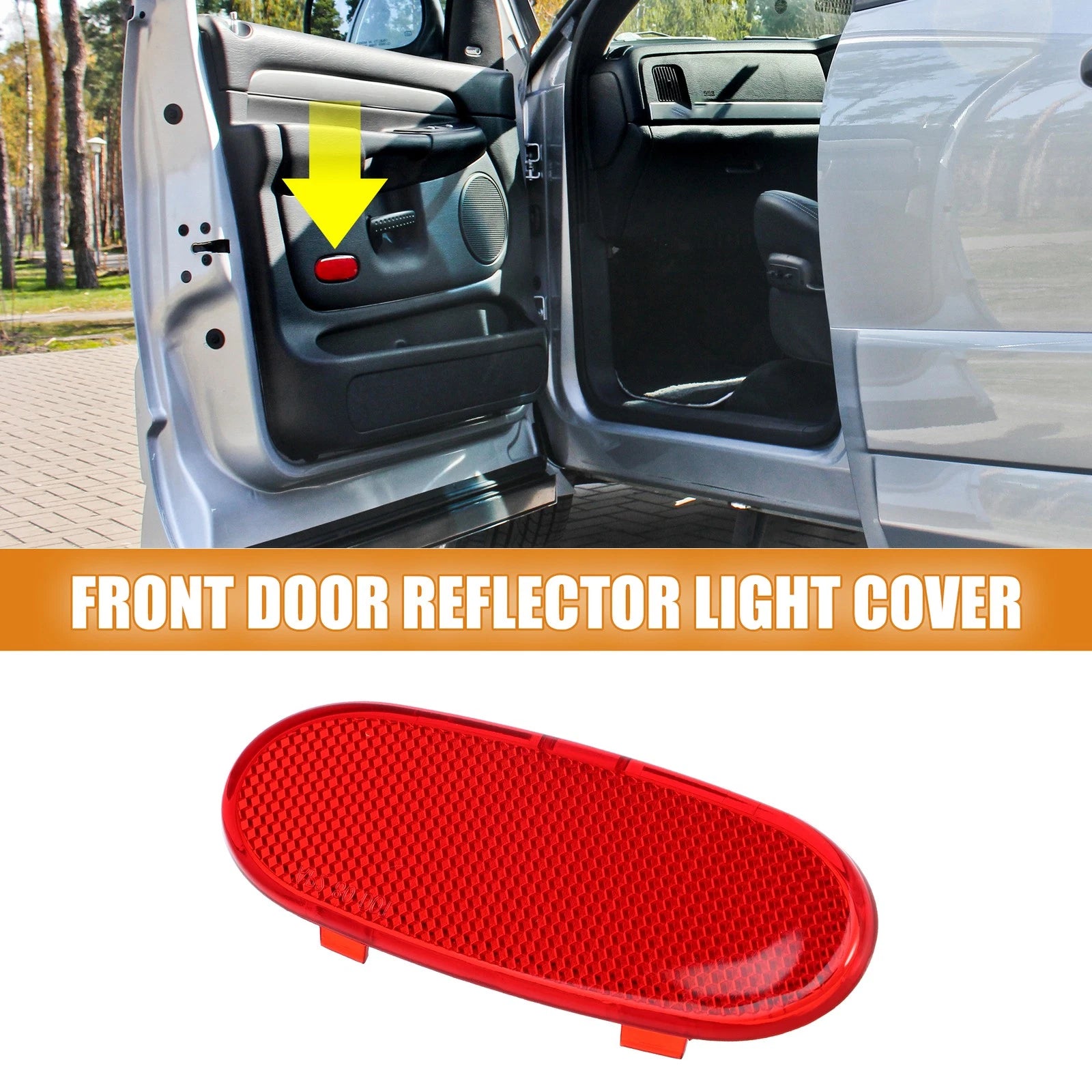 Front Door Panel Reflector Light Cover Replacement for Ram 1500 (2019–2024)