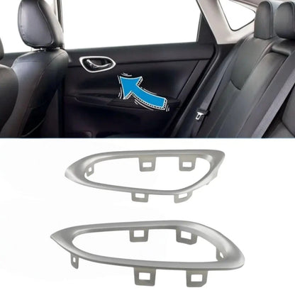 Inside Door Handle Trim Bezel Rear Pair for Nissan Sentra (2013–2019)