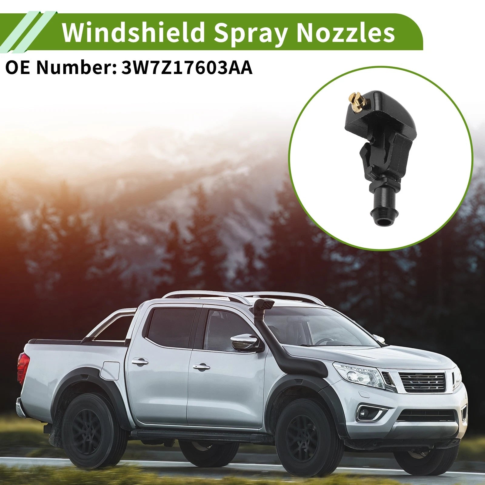 Windshield Washer Nozzle Set for Ford (No. 3W7Z17603AA)