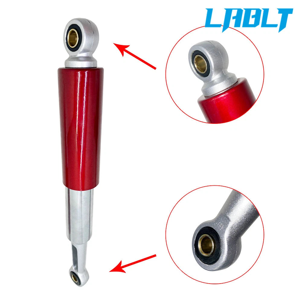 Set of 2 Red & Chrome Shocks 345mm for S65 CL/CT70 110 XL75 CL/CT/CM/S90 (91)