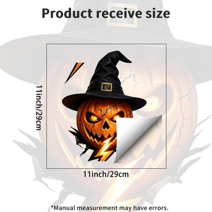 Halloween Spirit Wall Decal PVC Pumpkin Design for Home Interior Decoration