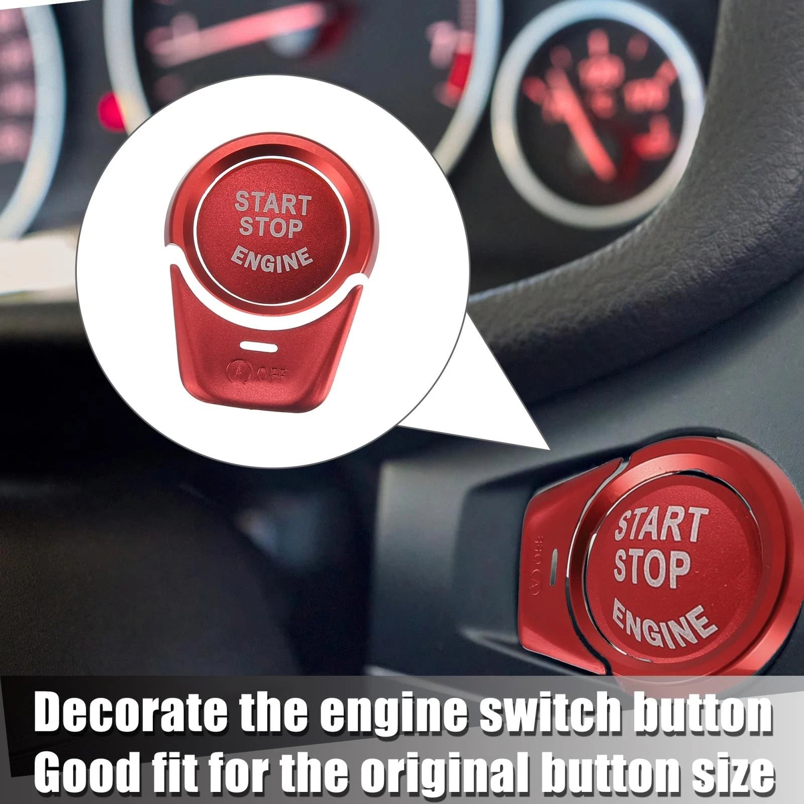 Engine Start Stop Button Cover Kit for BMW 2 3 3GT 4 5 6 7 X1 (2011–2019)