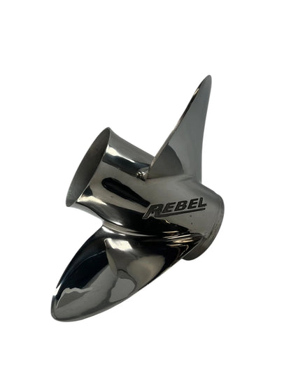 3X 15 3/8 x 18 LH Rebel SS Propeller for Evinrude Johnson (OEM 763989)