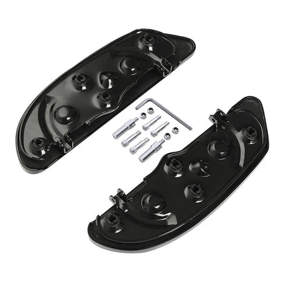 Chrome/Black Front Driver Floorboard for Harley Road King/Glide (1986–2022)