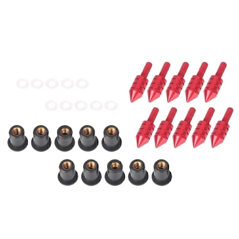 10 Pcs Windshield Bolt Kit for Motorcycle