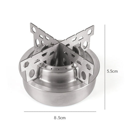 Portable Camping Alcohol Stove with Cross Stand