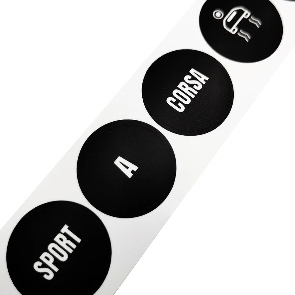 Gear Selector Decal for Automotive Applications