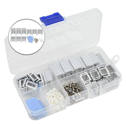 30pcs TO220 Mounting Kit with Aluminum Heat Sinks for Transistor Cooling