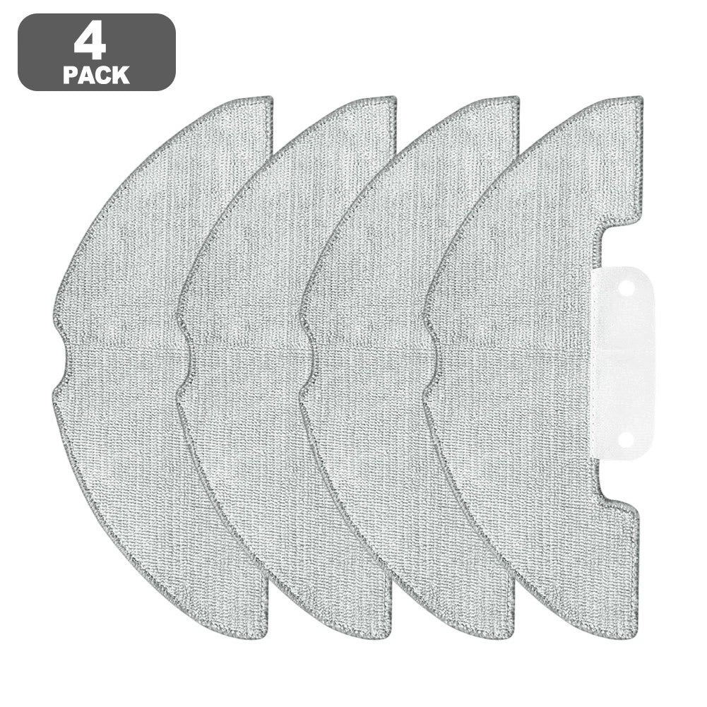 Set of 4 Mop Pads for Robot Vacuum (High Absorbency Microfiber)