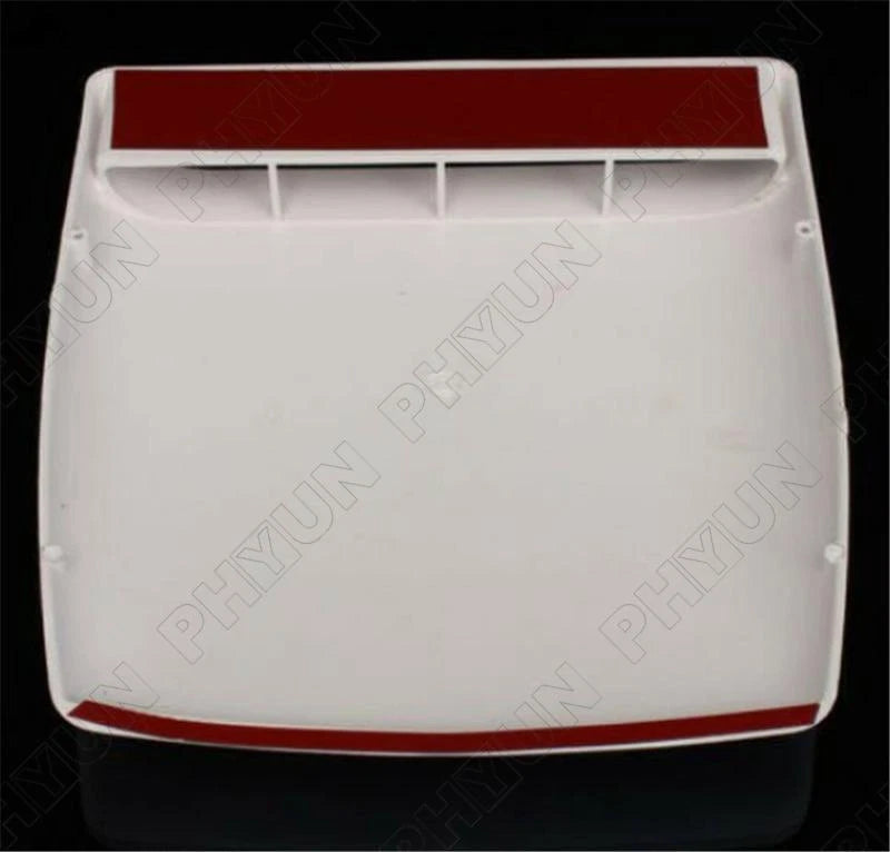 Universal Car Bonnet Air Vent Intake Scoop Decorative Cover (White)