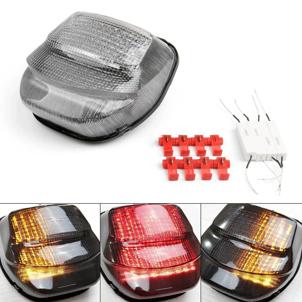 Clear LED Taillight + Turn Signals for Honda CBR1100XX (1999–2007)