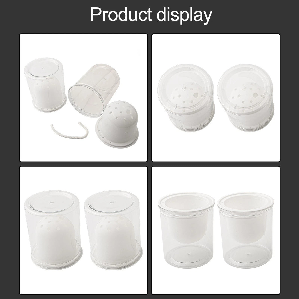 Set of 2 Self-Watering Indoor Flower Pots for Modern Decor
