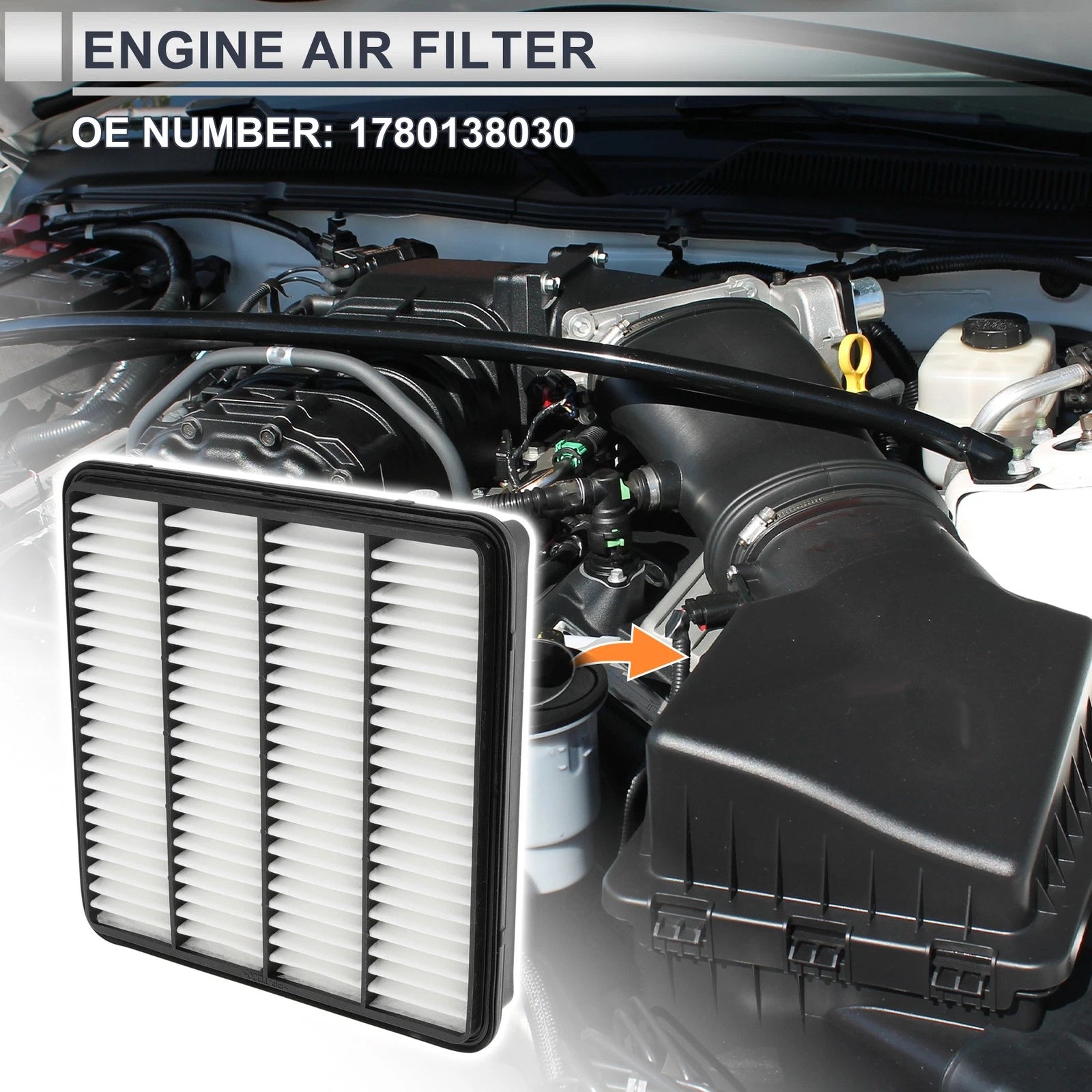 Engine Air Filter Replacement for Toyota Land Cruiser 1 Piece (2008–2014)