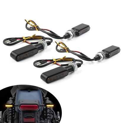 LED Mini Turn Signal Amber Light for Cafe Racer Bobber (Fitment Specific)
