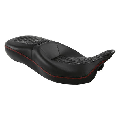 2X Black Red Driver Passenger Seat for Harley Electra Street Glide (2009–2023)