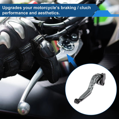 Adjustable Brake Clutch Lever for Kawasaki Ninja 650R (2012–2018) Titanium Black