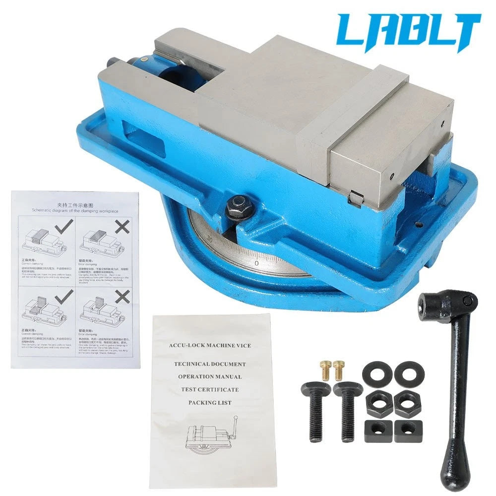 4" Lockdown Vise for CNC Milling Machine Bench Clamp Vice