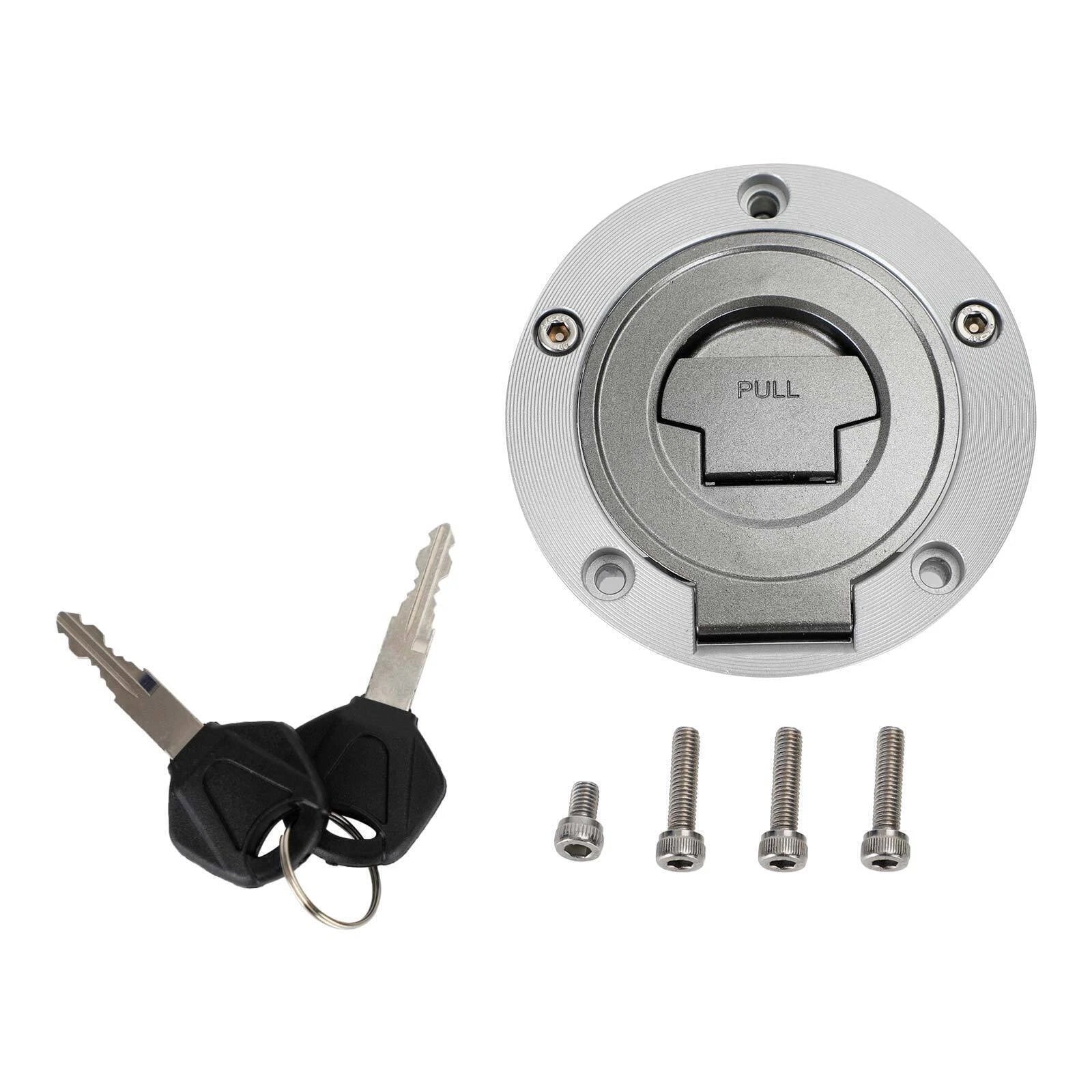 Fuel Gas Tank Cap w/Keys for Yamaha FZ1 FZ6 FZ8 YZF R1 R6 XJR1300 FJR1300 (2001–2020)