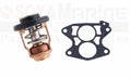 Thermostat with Housing Gasket for Yamaha Outboard 9.9 15F (6E5-12411-20, 688-12414-A1)
