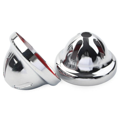 Pair Silver Turn Signal Light Covers for T100 (2002–2014) Scrambler 900 (2006–2014)