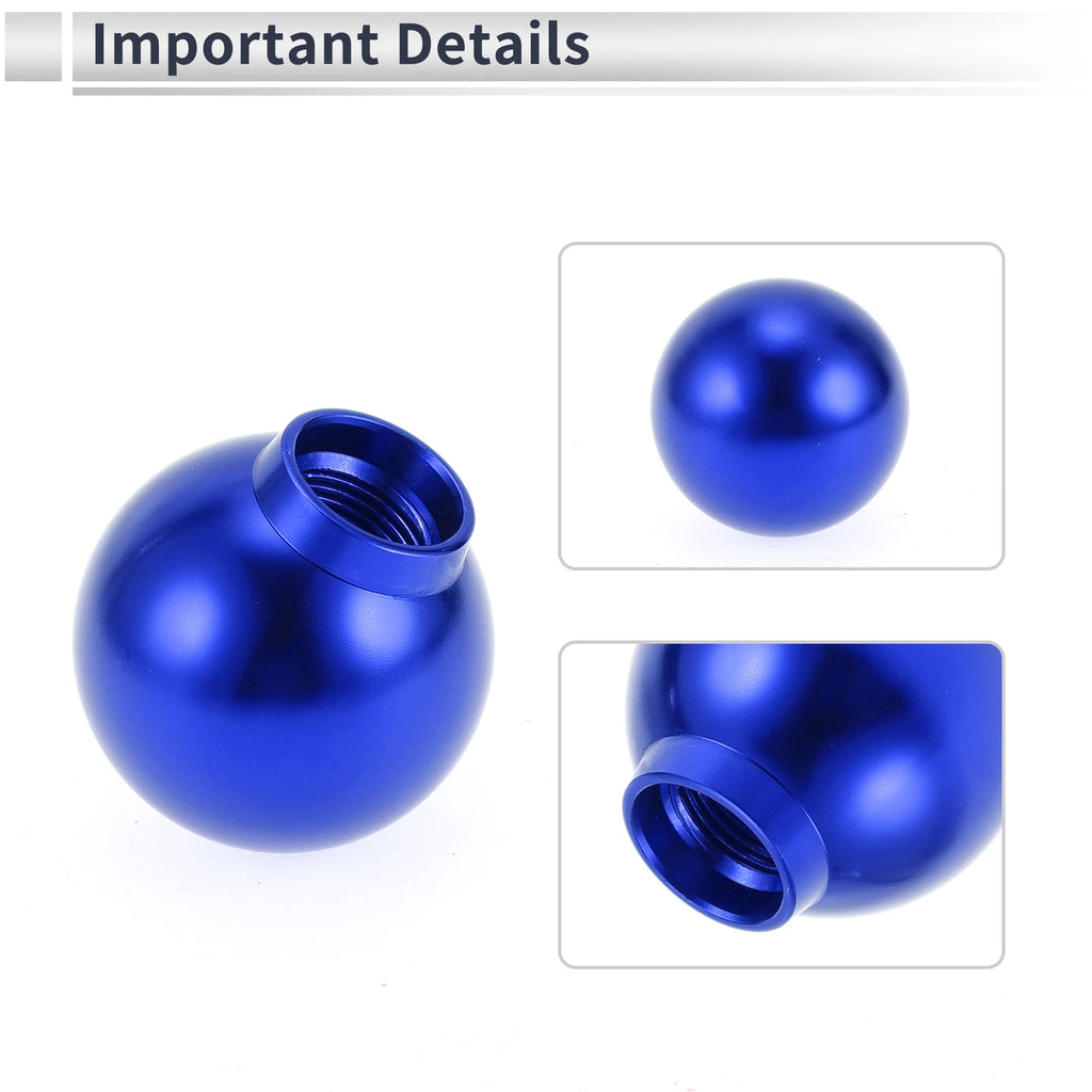 Shift Knob with 3 Adapters for Universal Fit (Automatic/Manual) - Blue