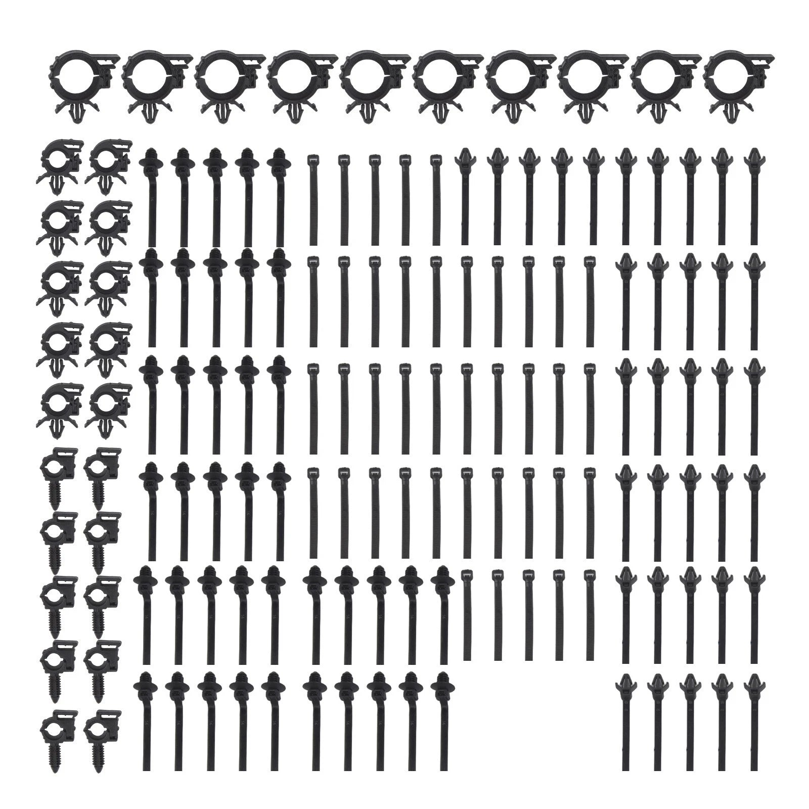 150 Pcs Push Mount Wire Routing Clips for Universal Applications