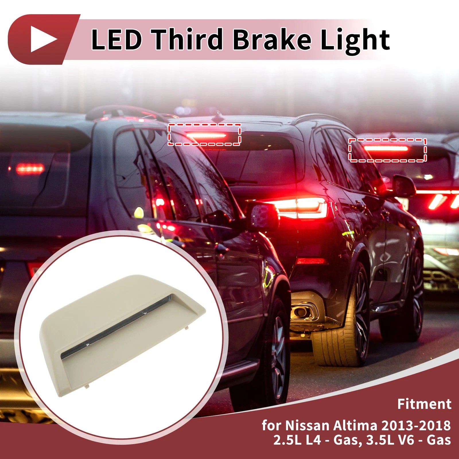LED Third Brake Light for Nissan Altima (2013–2018) No. 265903TS1A