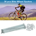 Bicycle Spokes Set 179mm Galvanized Carbon Steel for 14G Wheel (36)