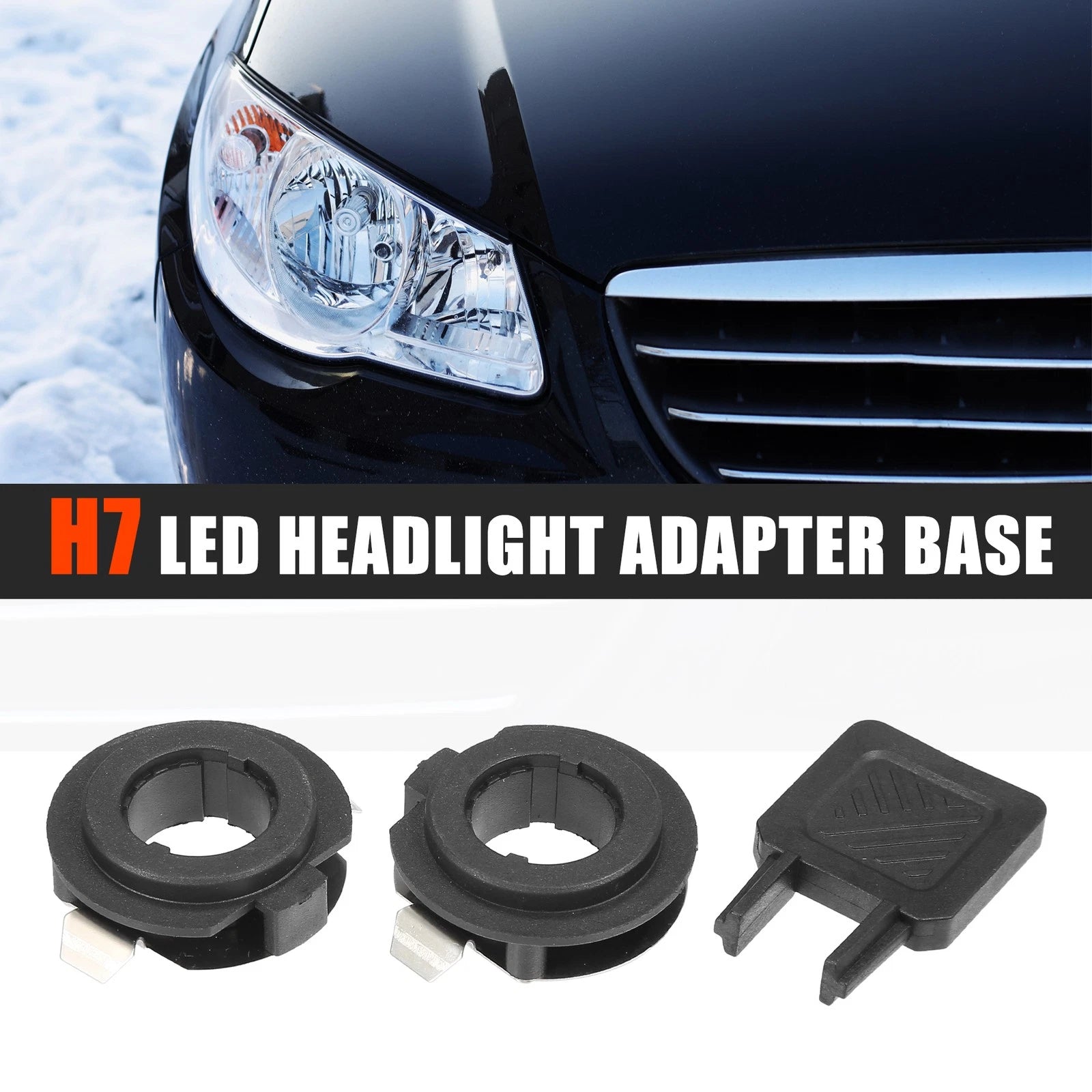 H7 LED Headlight Adapter Base Replacement for Audi A3 (2009–2010)