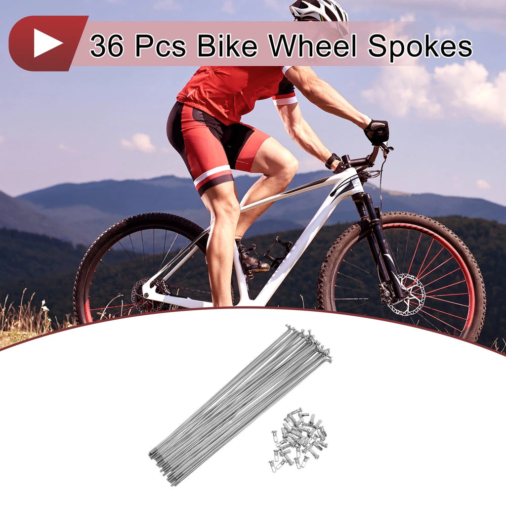 Bicycle Spoke Replacement 231mm 12G 36 Piece for Bike Wheel (All Models)