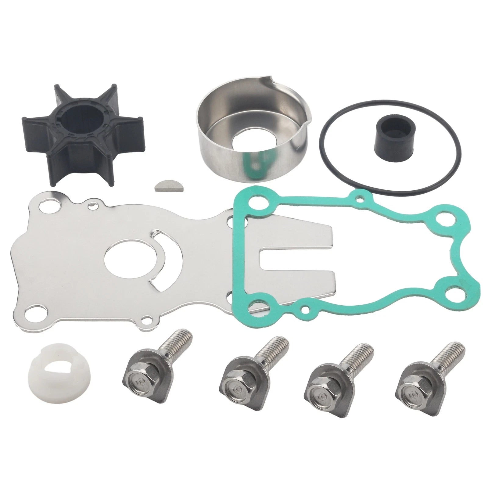 Water Pump Impeller Kit for Yamaha Outboard (63D-W0078-0A, 63DW007800)