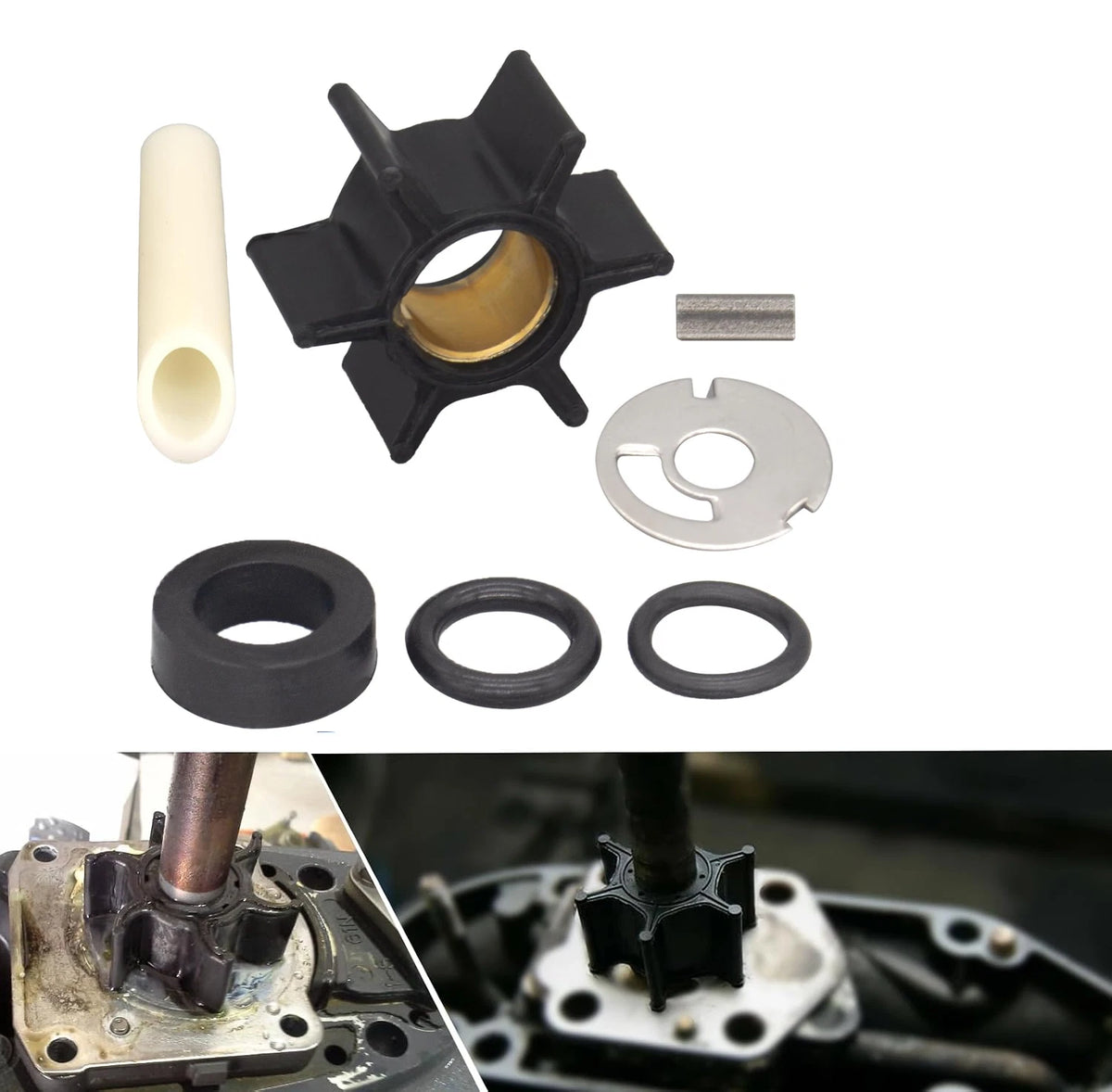 Impeller Water Pump Repair Kit for Mercury (3.5-9.8 HP, 47-89980T1)