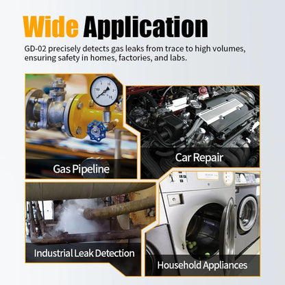GD02 Methane Gas Detector with Alarm for Home and Industrial Safety