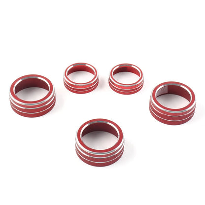 Control Switch Knob Ring Cover Trim for Honda Accord (2018–2022) Red