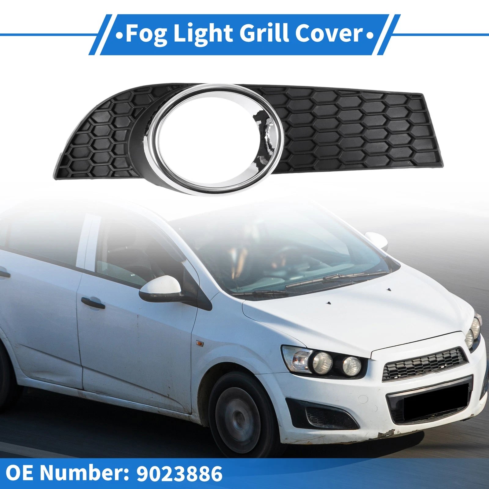 Front Right Fog Light Grill Replacement for Chevrolet Aveo (2008–2010)
