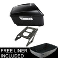Matt Black Trunk Mount Rack for Harley Touring Road Glide (2014–2025)