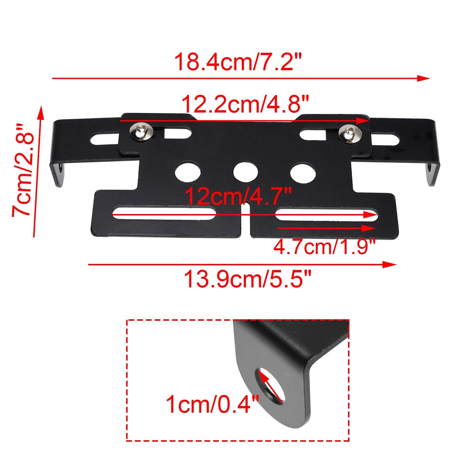 Taillight Mount Support License Plate Holder for Motorcycle