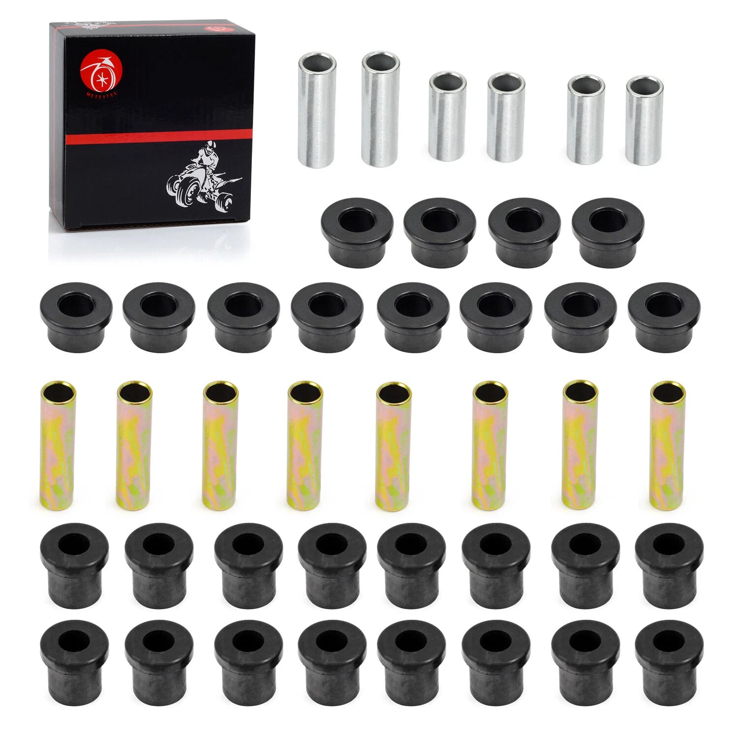 Front Rear Leaf Spring & Upper A Arm Suspension Bushing Kits for Club Car DS