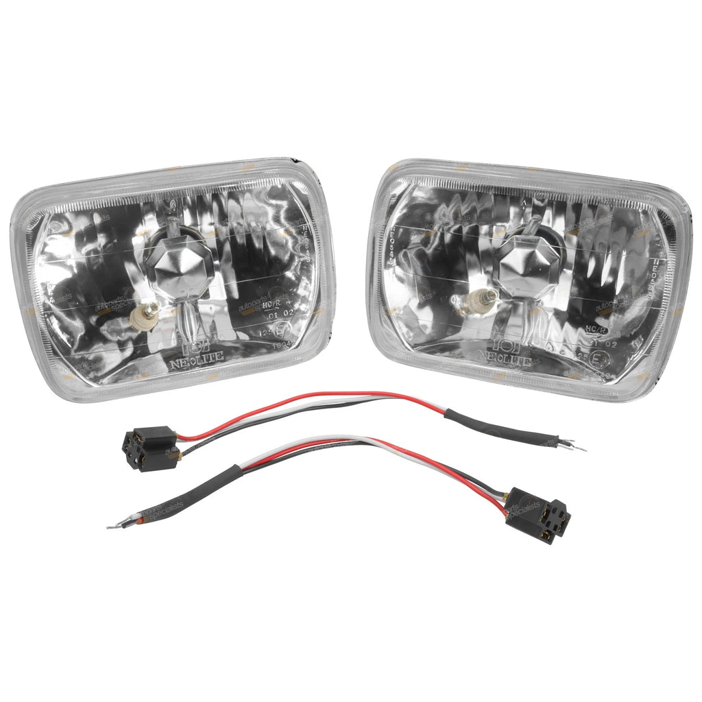2 Multi Reflective Lenses for Headlight H4 Conversion + Park (200mm x 142mm)