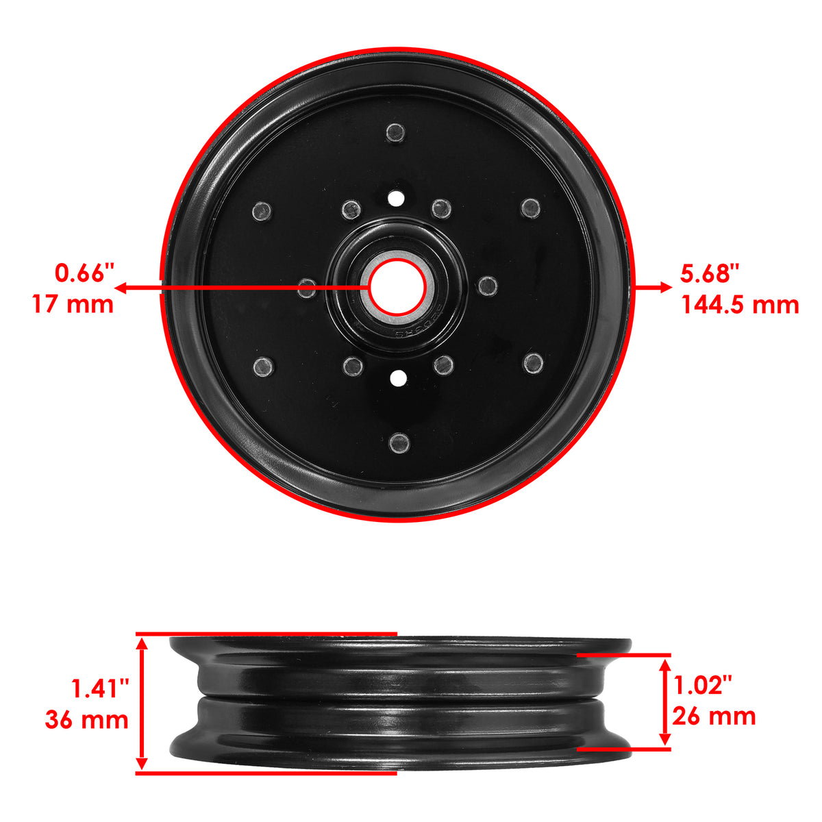Deck Pulley Replacement for Hustler Super S 48 in (2013–2015)